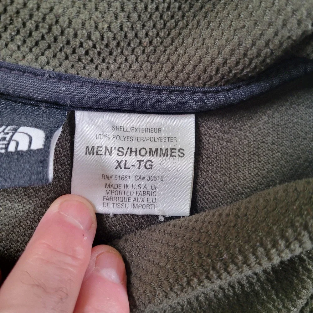 North Face Pullover Mens XL‎ Glacier Fleece Textured Waffle-Grid TKA 100 USA 90s